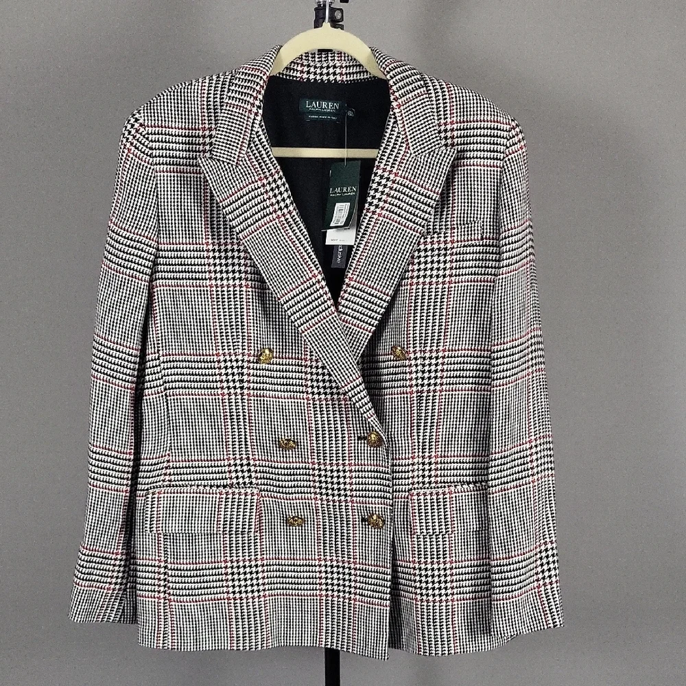 Lauren Ralph Lauren Women's Double Breasted Blazer, Size 16, NEW - Picture 2 of 11